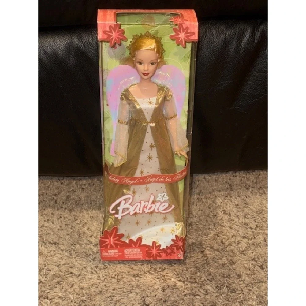 Holiday Angel Barbie Doll Angel de las Fiestas Blonde Hair in Box 2001 NRFB - Picture 1 of 9
